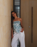 Coastal Emblem Silk Scarf