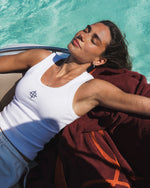 Four Emblem Ribbed Tank